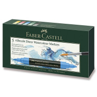 Akvarelové popisovače Faber-Castell Albrecht Dürer - 5 farieb